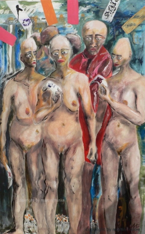 2007 martin franke, stimmvieh - karl_jaspers, 195 x 120 cm, 2007